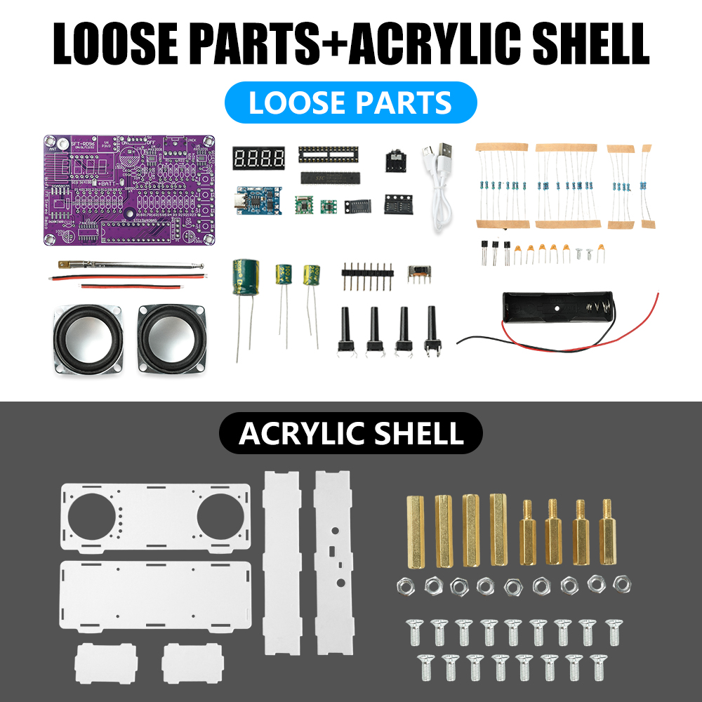 DIY FM Radio Electronic Kit 87 - огляд і ціна Diy Electronics Learning Kit