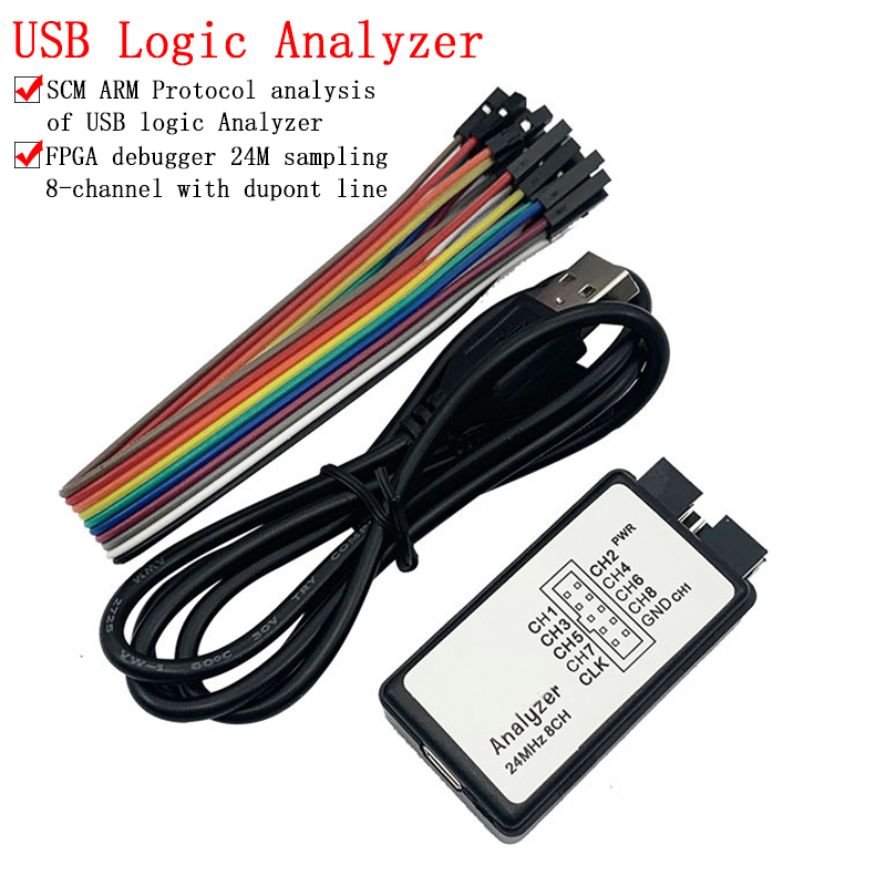 USB Logic Analyzer 24MHz 8 Cha - огляд і ціна Logic Analyzer Usb