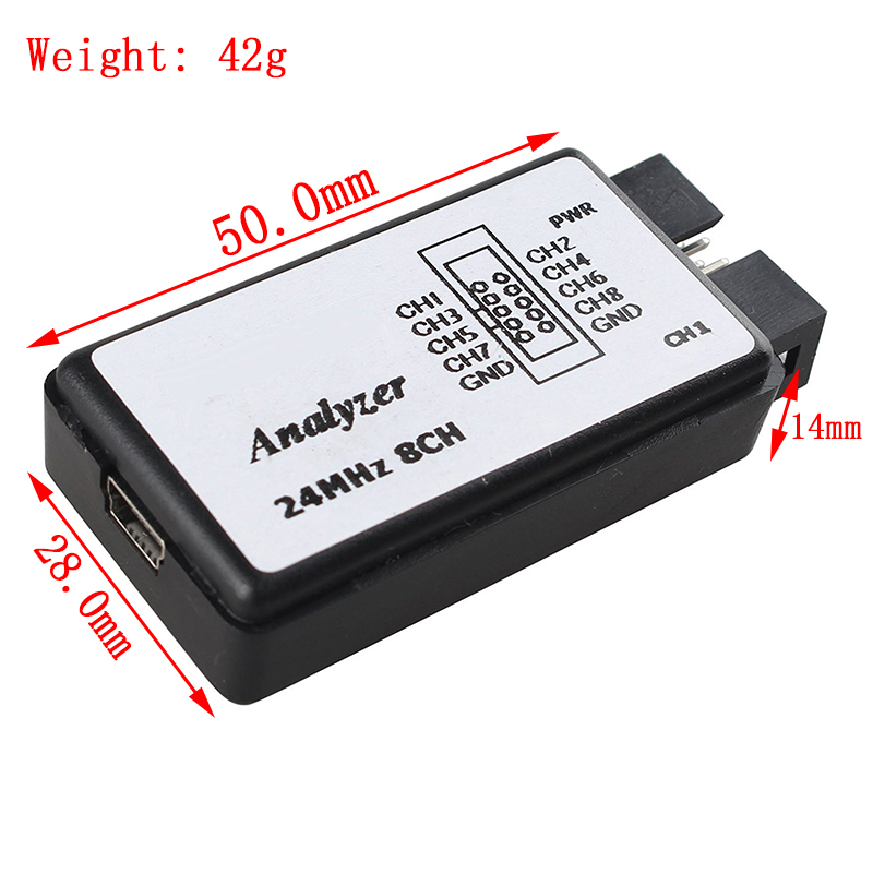 USB Logic Analyzer 24MHz 8 Cha - огляд і ціна Logic Analyzer Usb