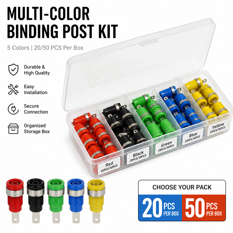 Multi-Color Binding Post Kit 2 - огляд і ціна Diy Audio Electronics Kit