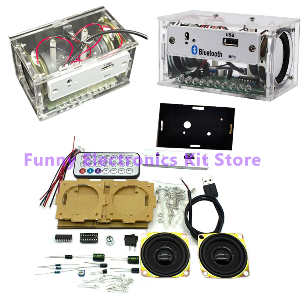 DIY White Stereo Bluetooth Spe - огляд і ціна Diy Electronics Learning Kit