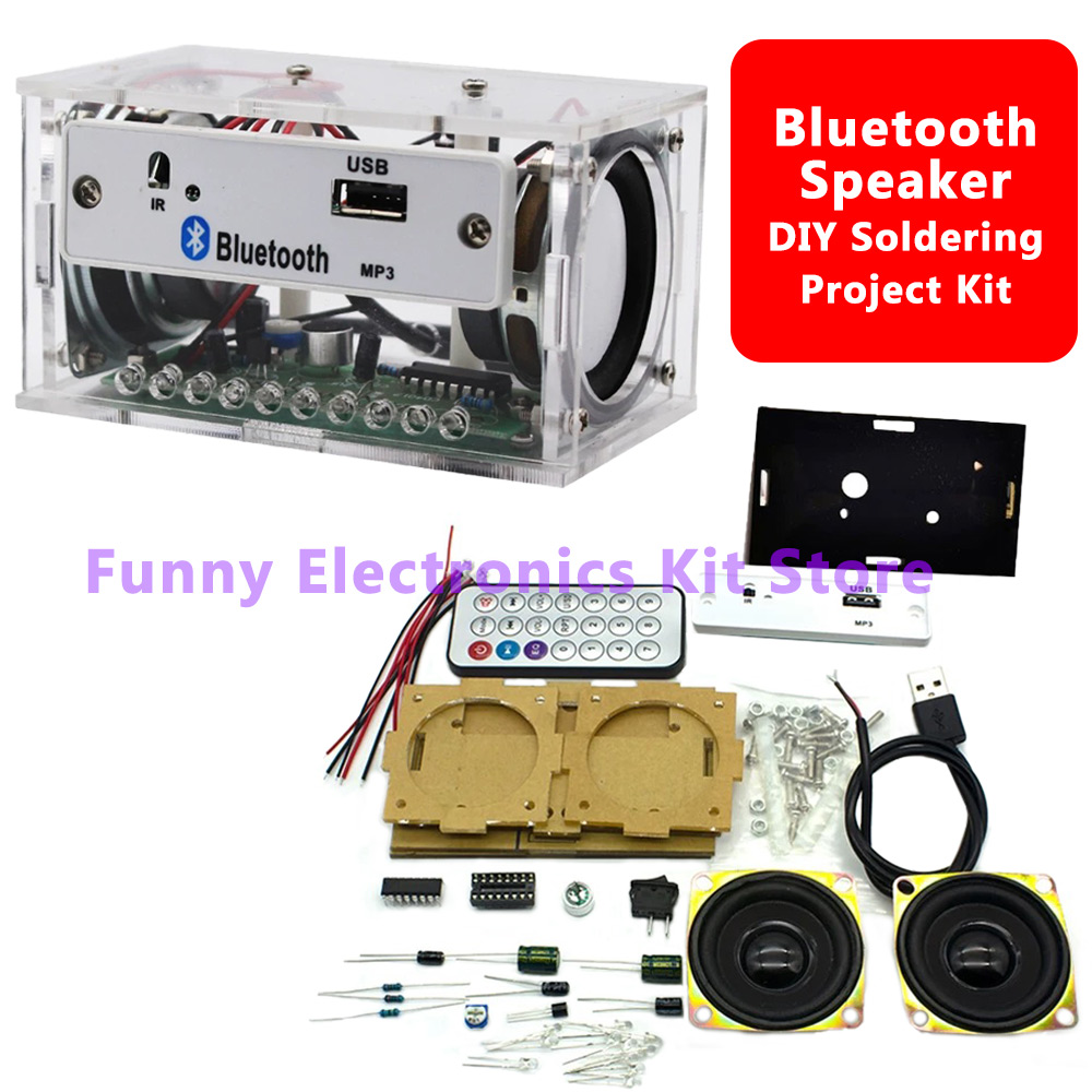 DIY White Stereo Bluetooth Spe - огляд і ціна Diy Electronics Learning Kit