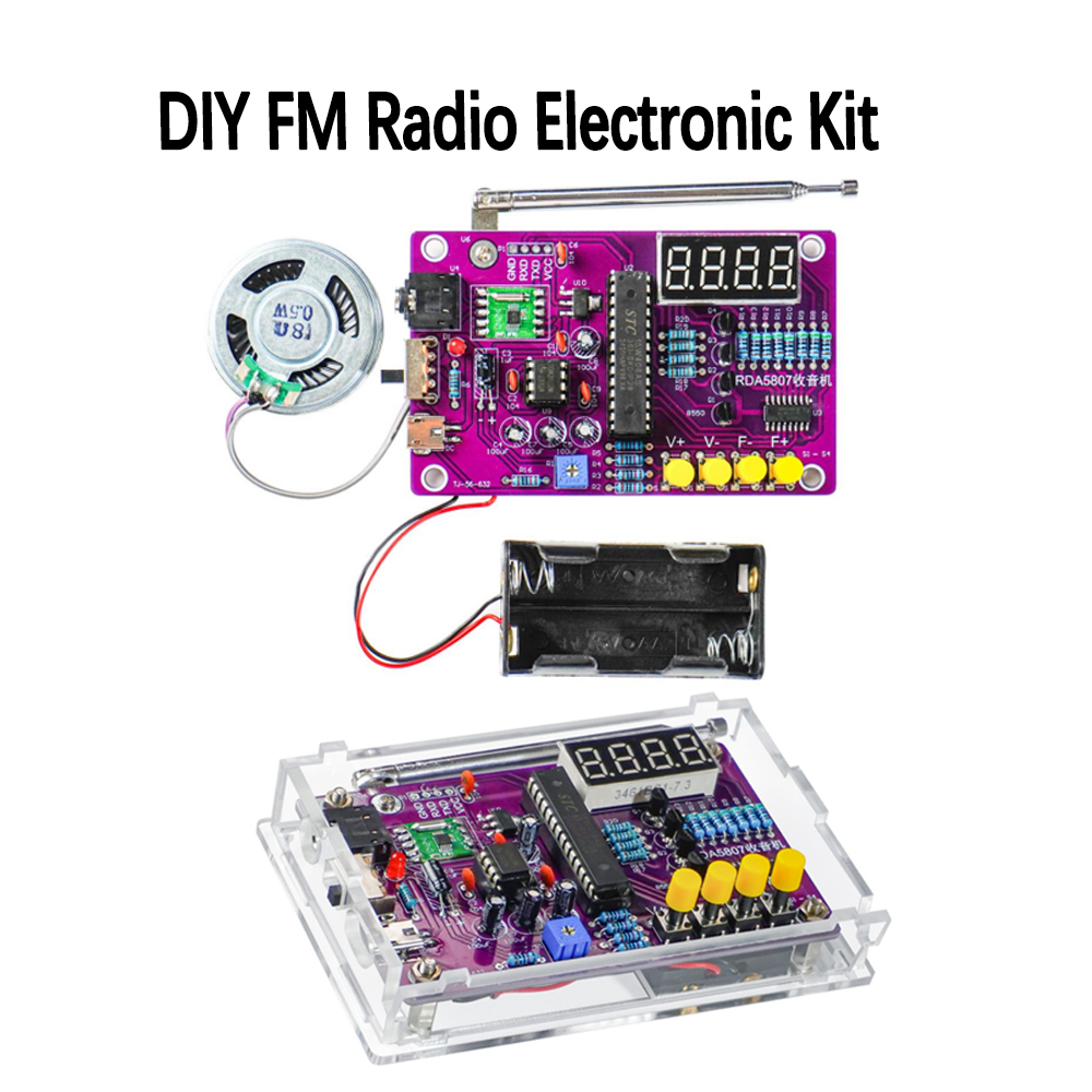 DIY FM Radio Electronic Kit 87 - огляд і ціна Diy Electronics Project Kit