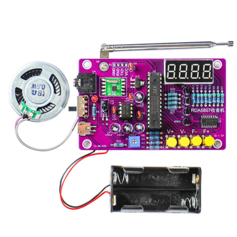 DIY FM Radio Electronic Kit 87 - огляд і ціна Diy Electronics Project Kit