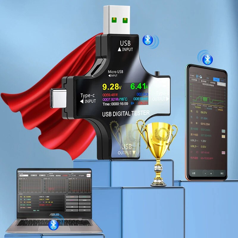 USB Tester DC Type-C PD Digita - огляд і ціна Logic Analyzer Usb