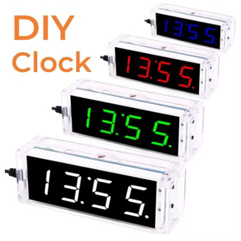 DIY Digital Clock Kit Display  - огляд і ціна Diy Electronics Learning Kit