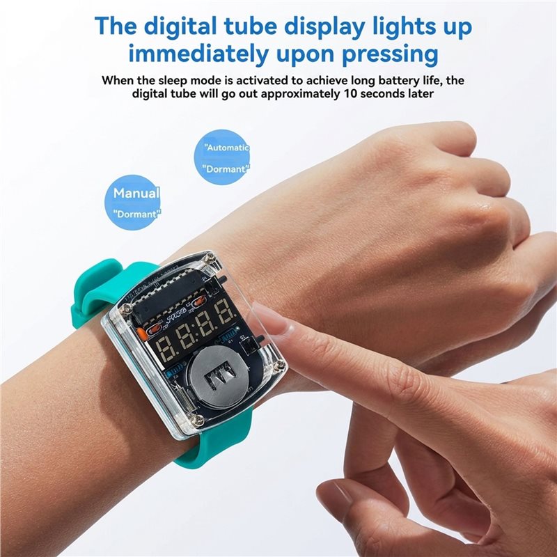 2X DIY Watch LED Watch Electro - огляд і ціна Diy Electronics Project Kit