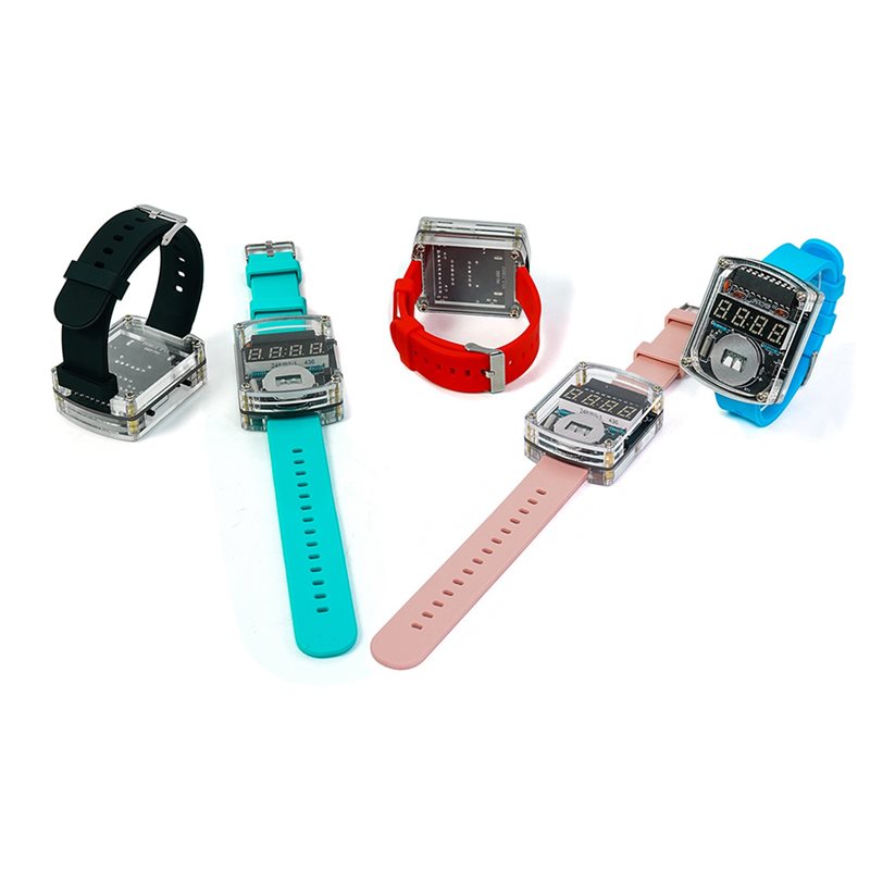 2X DIY Watch LED Watch Electro - огляд і ціна Diy Electronics Project Kit