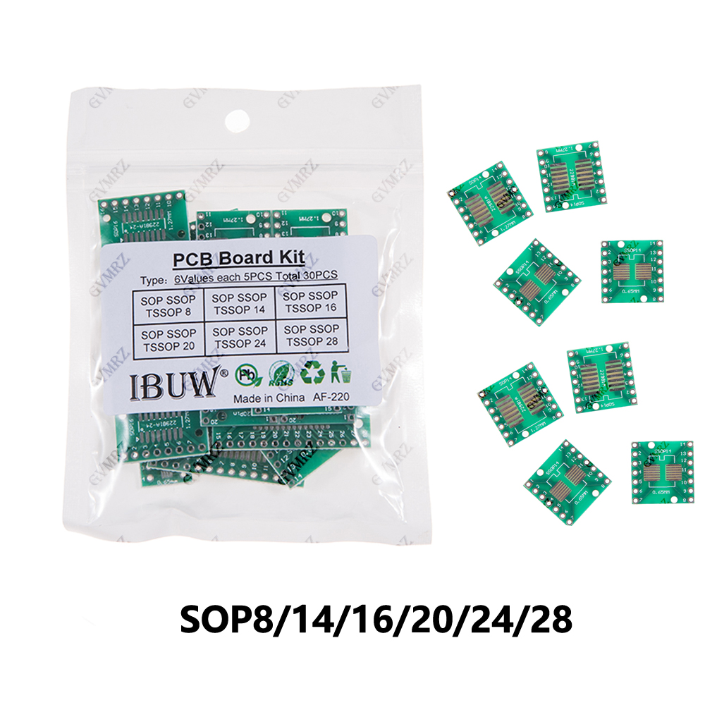 30PCS 6Values SOP SSOP TSSOP P - огляд і ціна Diy Electronics Project Kit