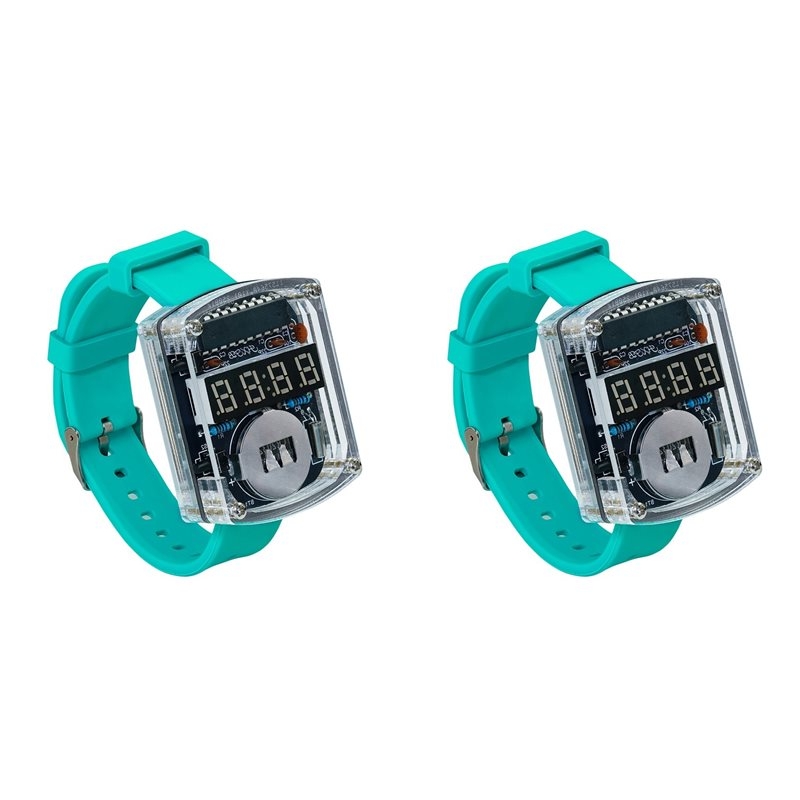 2X DIY Watch LED Watch Electro - огляд і ціна Diy Electronics Project Kit